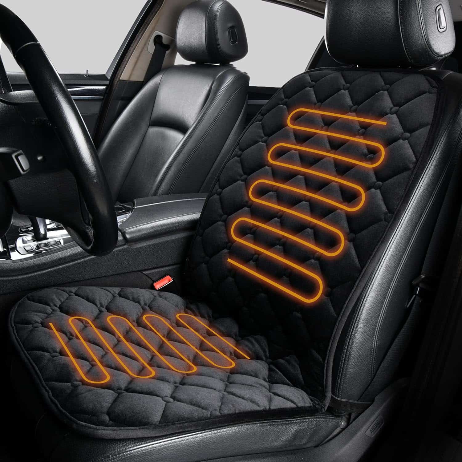 Heated car seat cover